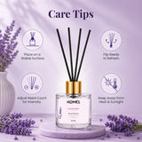 Glass Reed Oil Diffuser Set – Lavender Fragrance