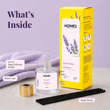 Glass Reed Oil Diffuser Set – Lavender Fragrance