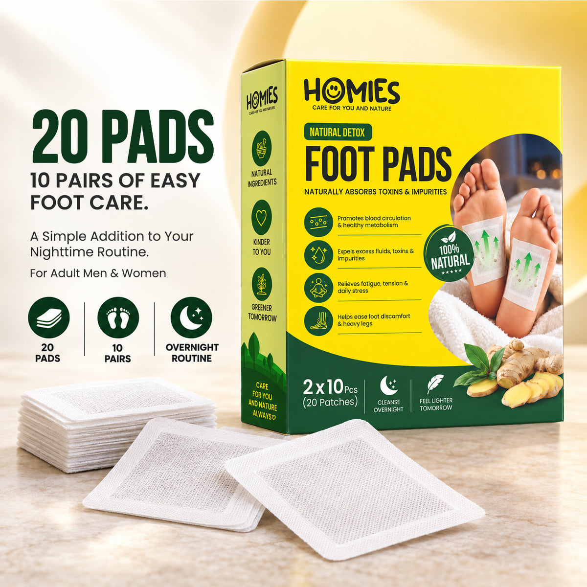 Homies Foot Pads – Pack of 20