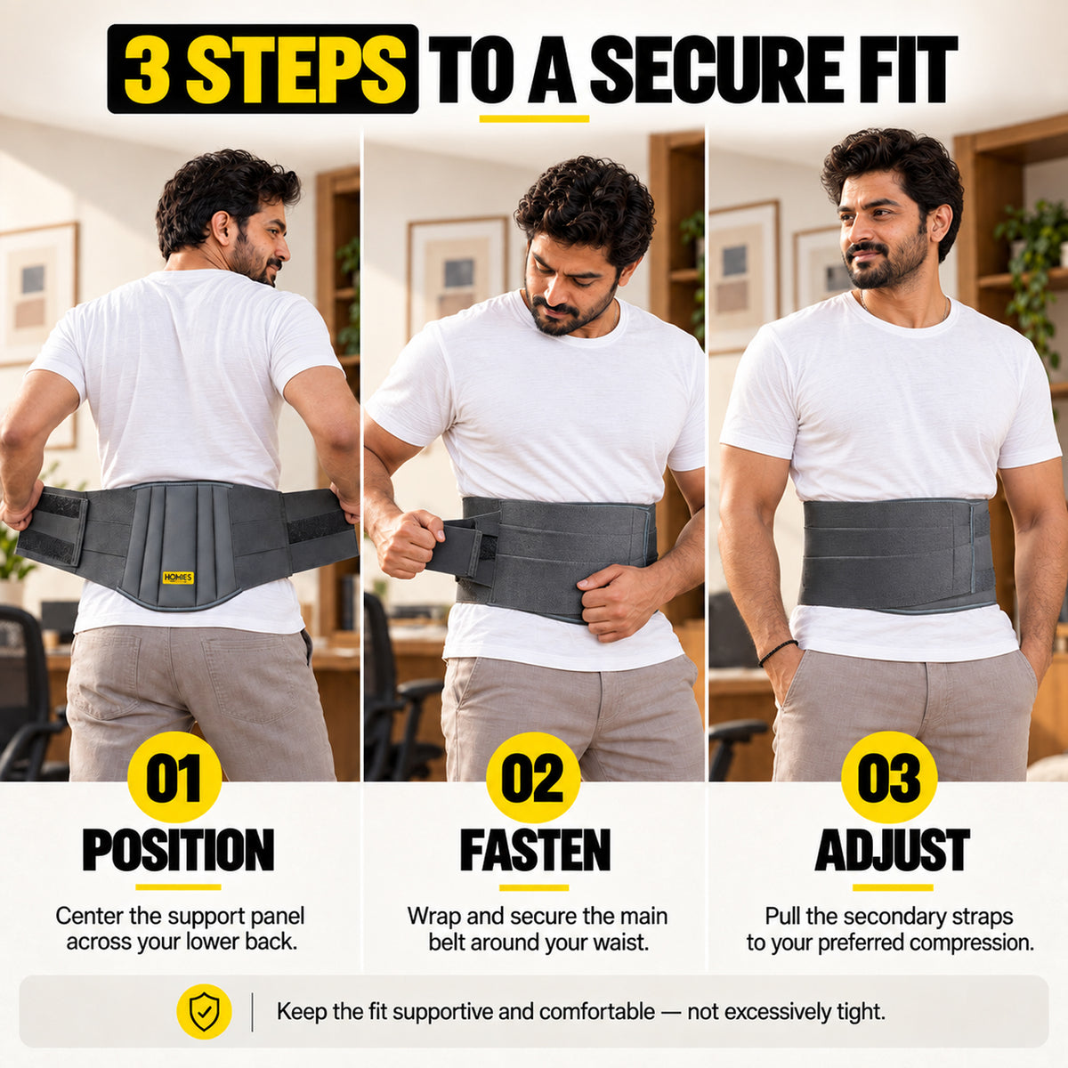 Lumbar Back Support Belt for Back Support